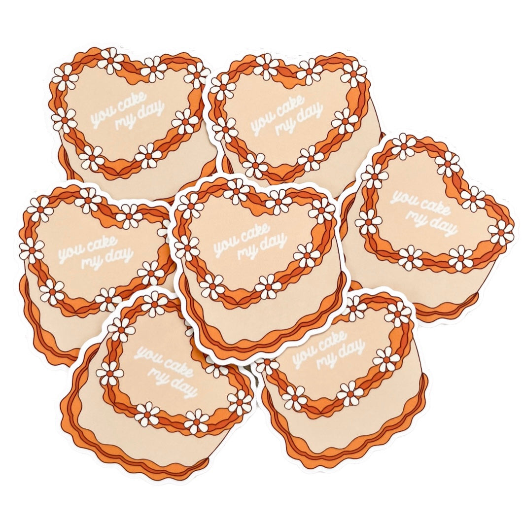 You Cake My Day Sticker