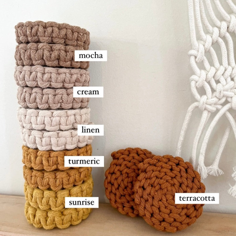 Macrame Car Coasters