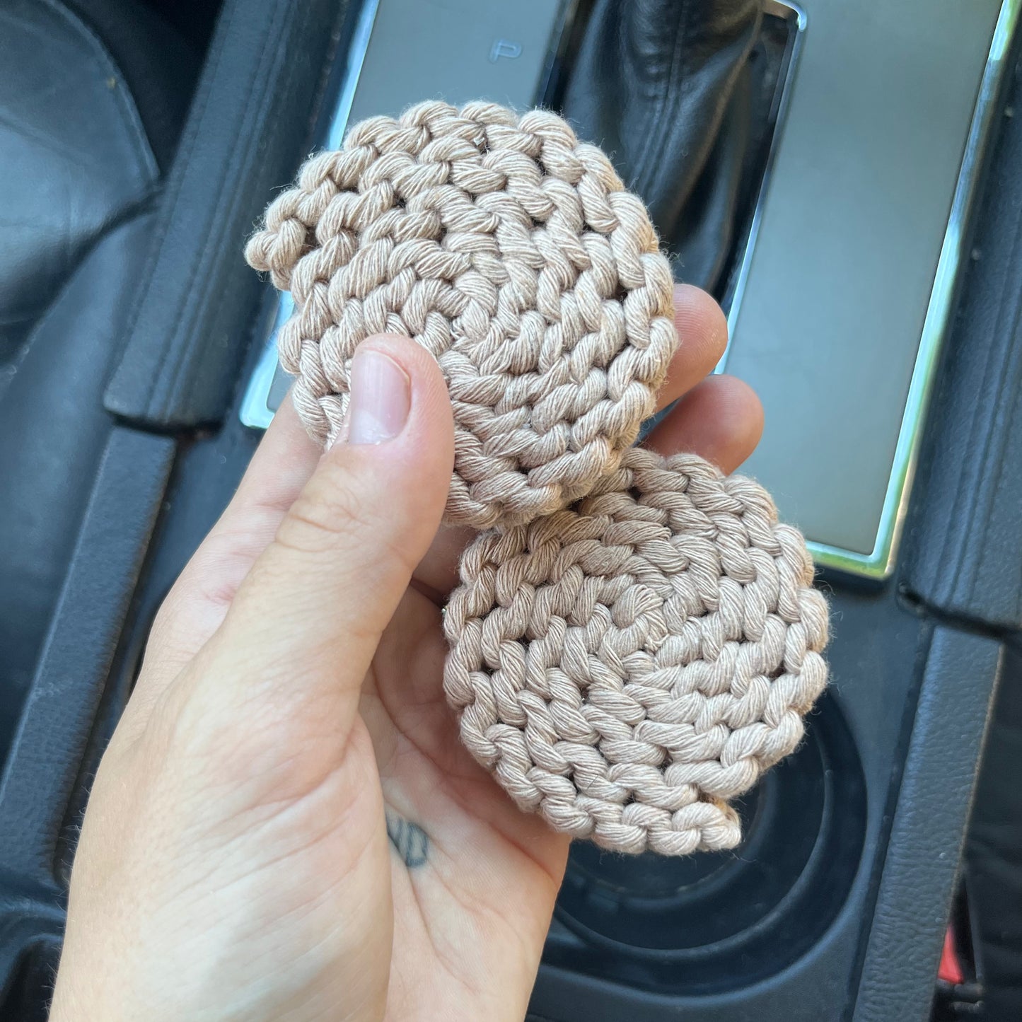 Macrame Car Coasters