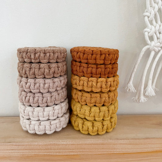 Macrame Car Coasters
