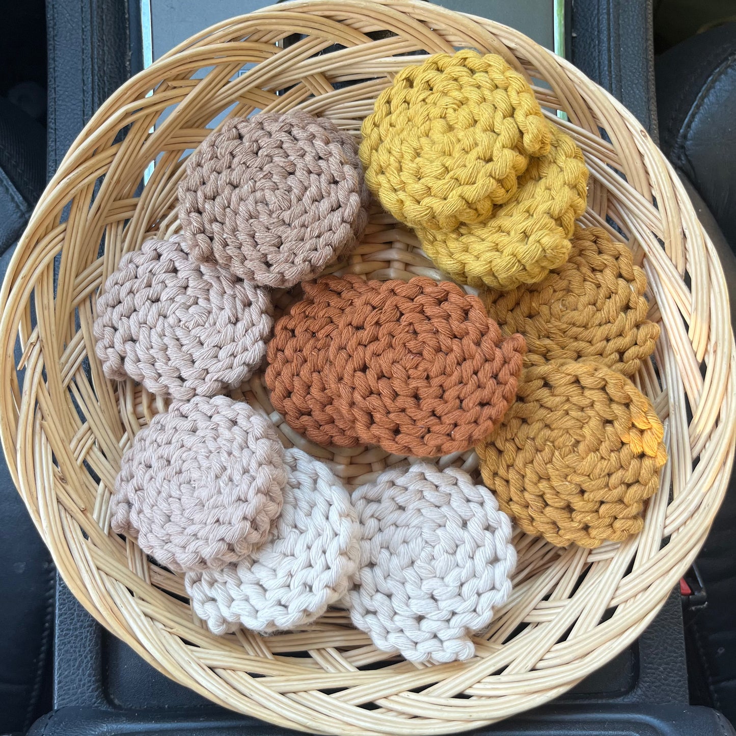 Macrame Car Coasters