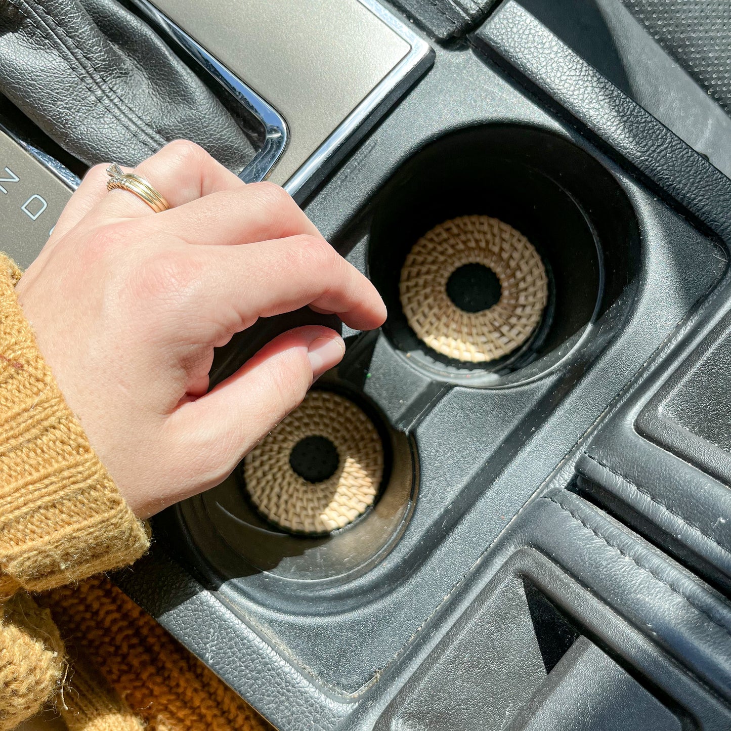 Rattan Car Coasters