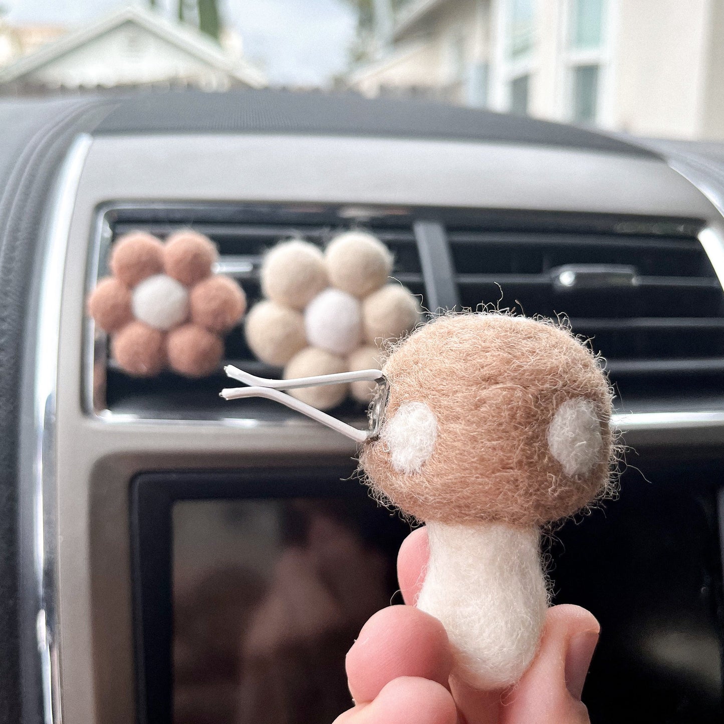 Mushroom Car Vent Clip